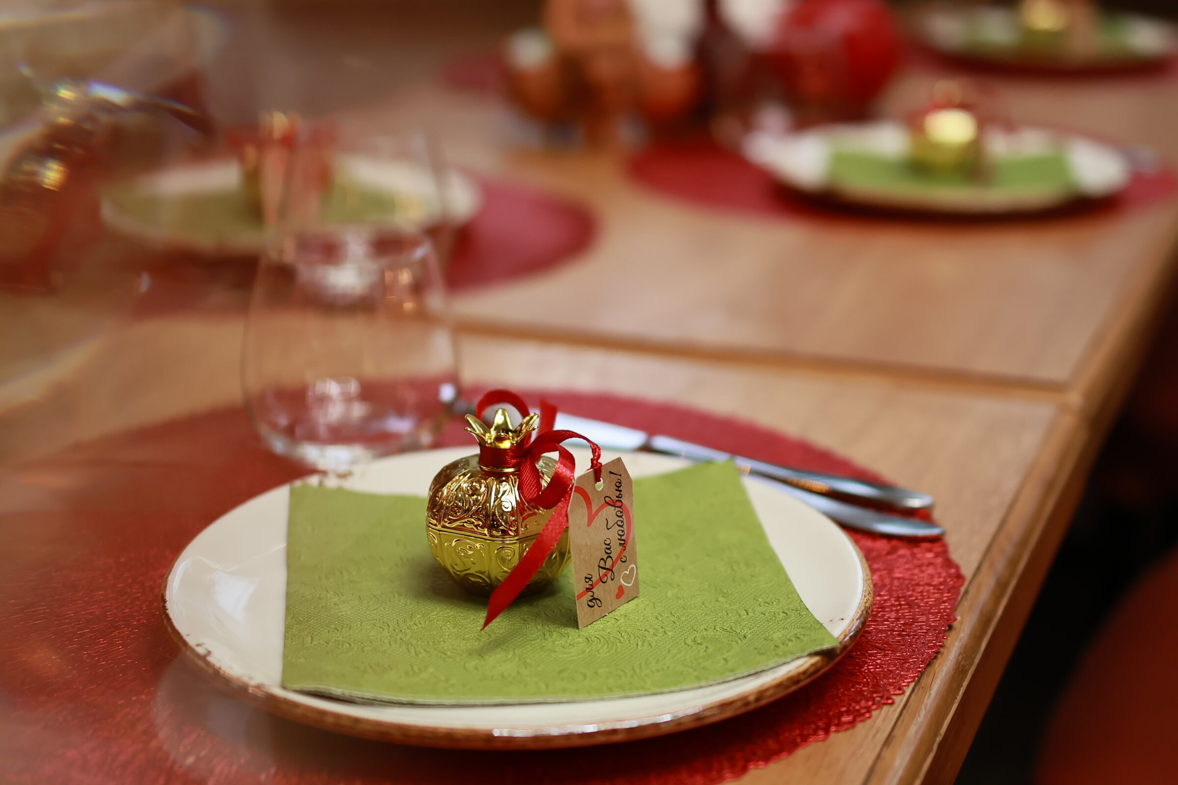 Гранатовый юбилей - детали оформления